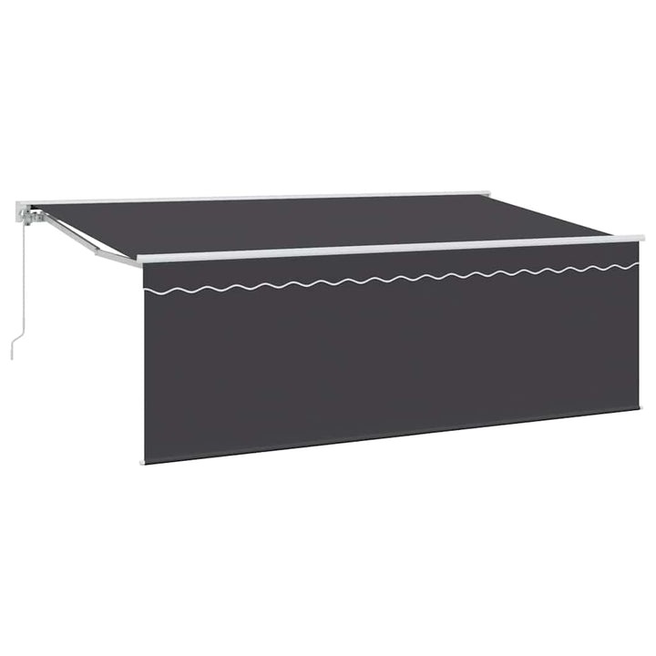 Utrækkelig Markise Creme 350 x 200 cm Polyester og Aluminium