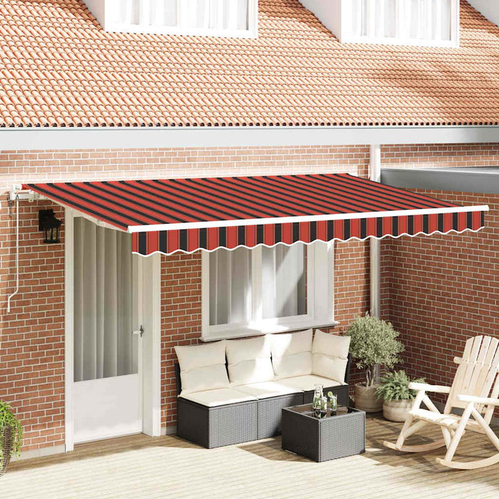 Utrækkelig Markise Orange 350 x 200 cm Stof