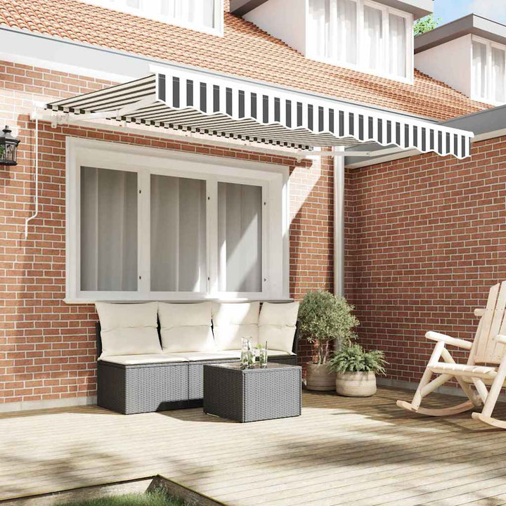 Utrækkelig Markise Antracit 350 x 200 cm Stof