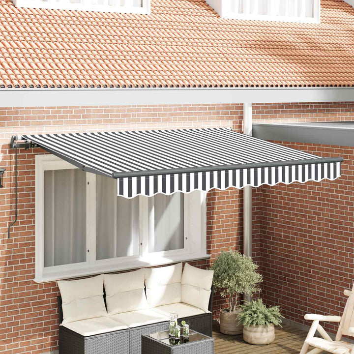 Utrækkelig Markise Antracit 350 x 200 cm Stof