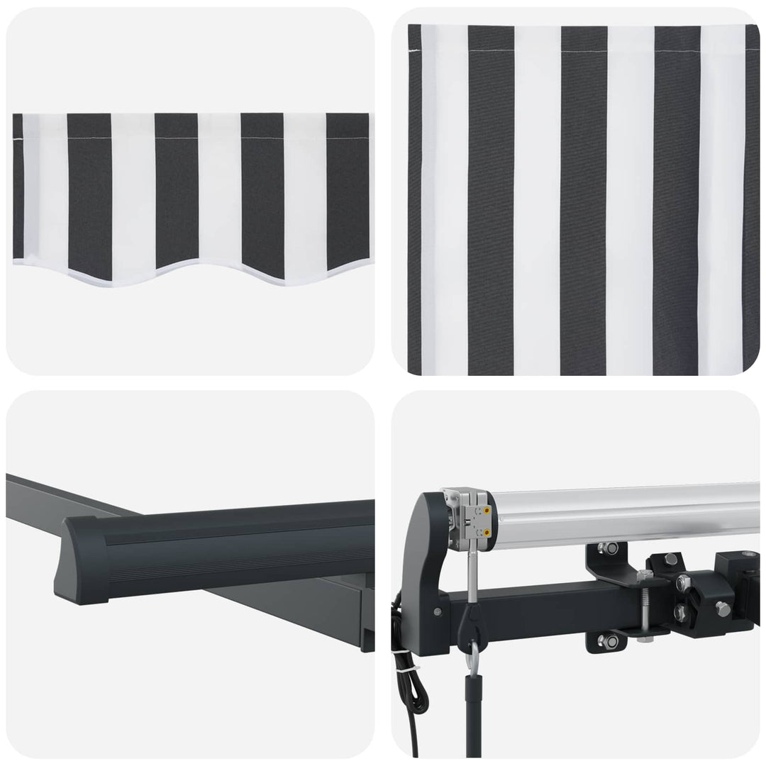 Utrækkelig Markise Antracit 350 x 200 cm Stof