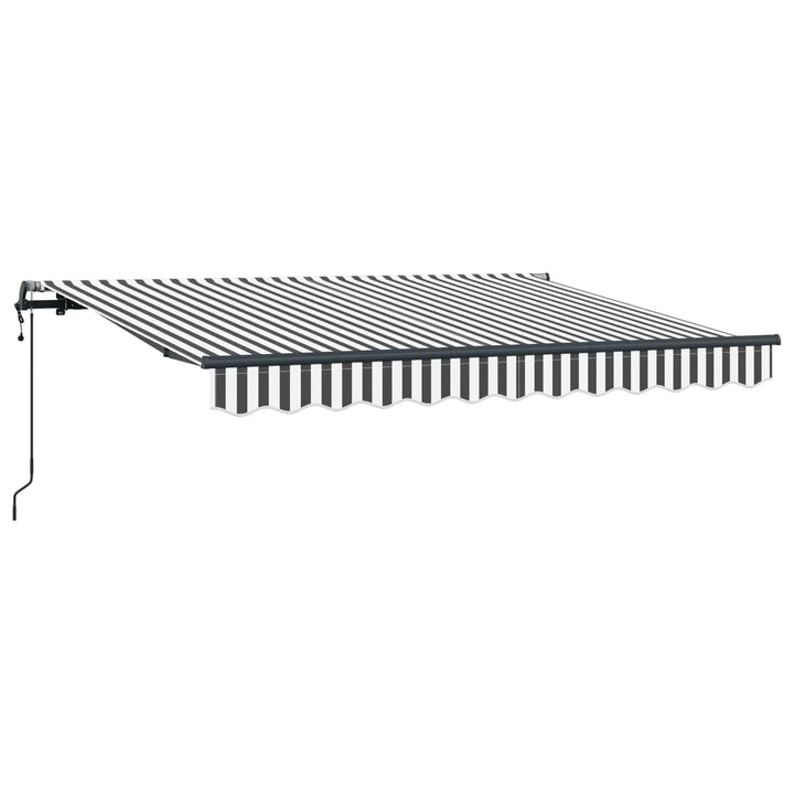 Utrækkelig Markise Antracit 350 x 200 cm Stof