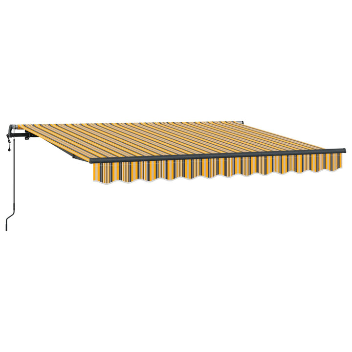 Utrækkelig Markise Gul 350 x 200 cm Stof