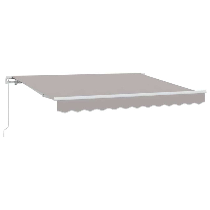 Utrækkelig Markise Lysegrå 350 x 200 cm Stof