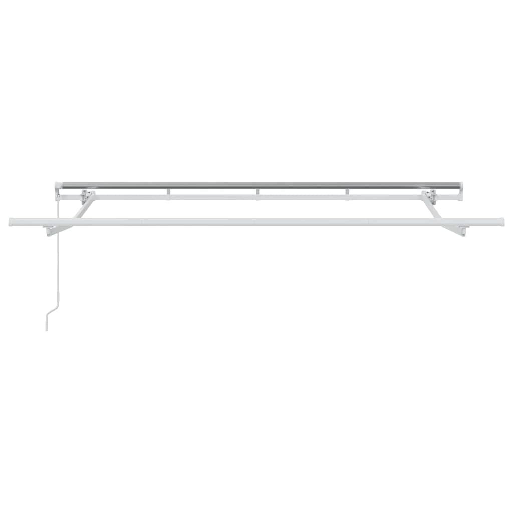 Utrækkelig Markise Lysegrå 350 x 200 cm Stof