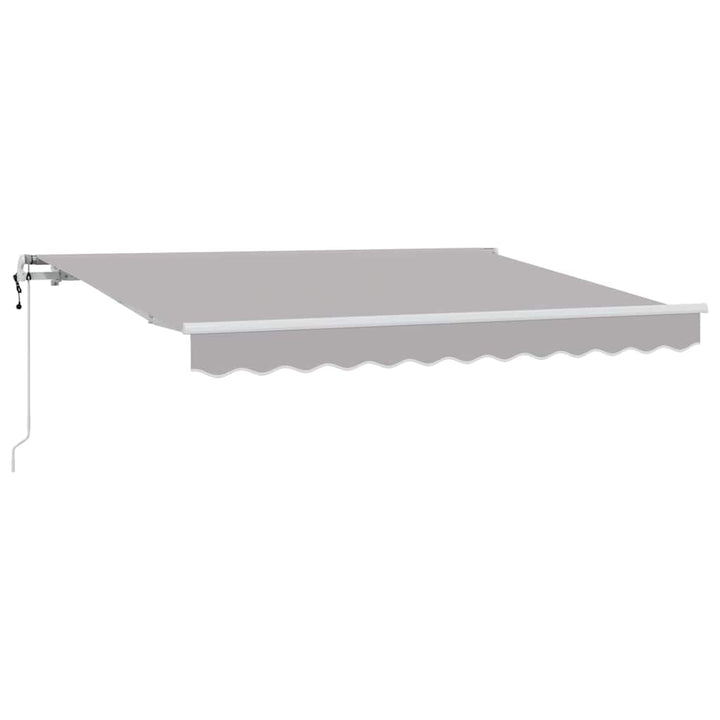 Utrækkelig Markise Lysegrå 350 x 200 cm Stof
