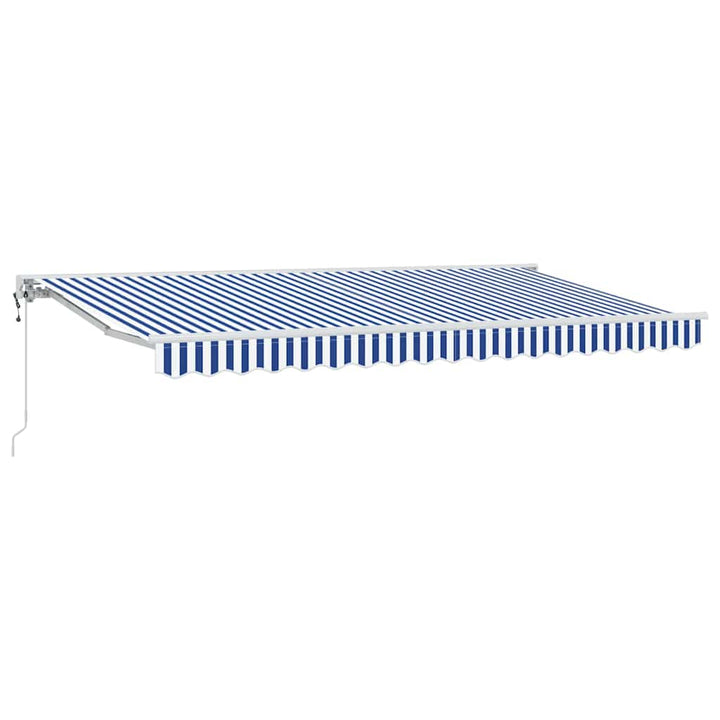 Markiseramme Blå og Hvid 400 x 200 cm
