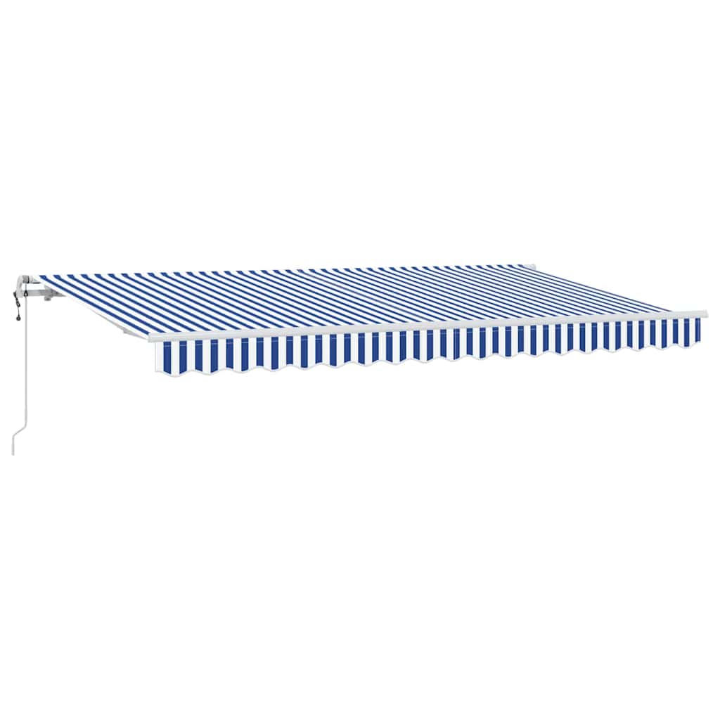 Utrækkelig Markise Blå 400 x 200 cm Stof