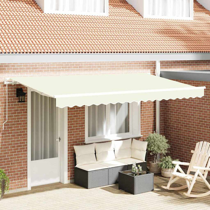 Utrækkelig Markise Creme 400 x 200 cm Stof
