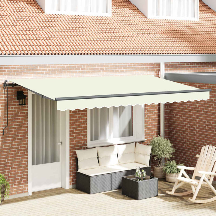 Utrækkelig Markise Creme 400 x 200 cm Stof