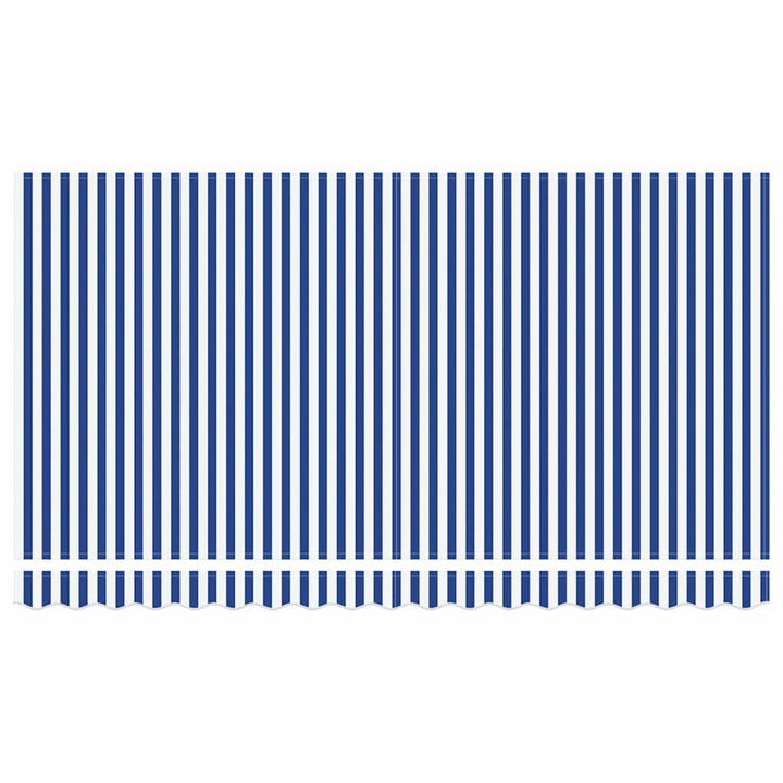 Udtrækkelig markise Blå og Hvid 400 x 200 cm