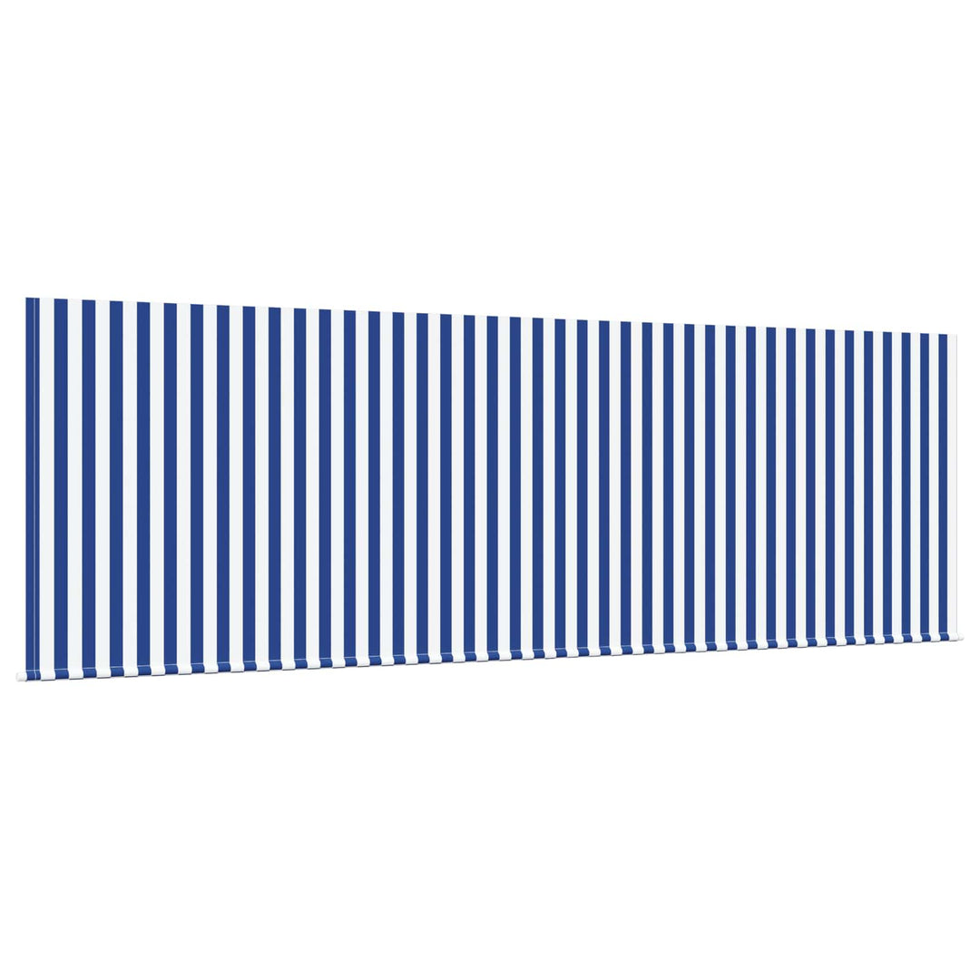 Udtrækkelig markise Blå og Hvid 400 x 200 cm