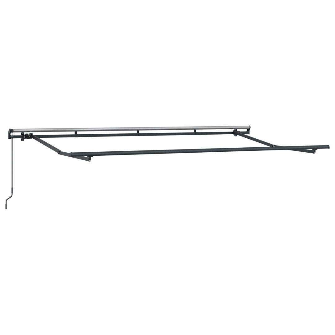 Udtrækkelig markise Blå og Hvid 400 x 200 cm