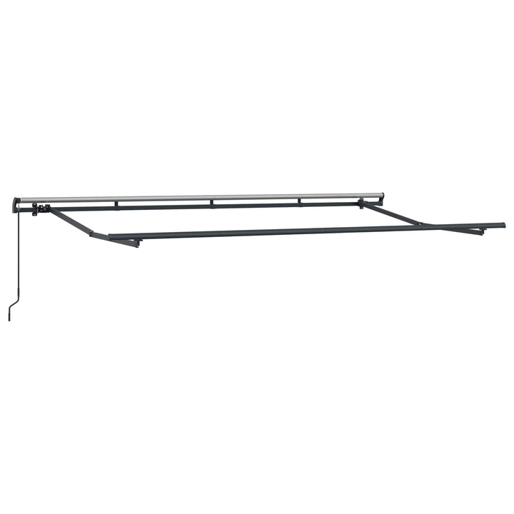 Udtrækkelig markise Blå og Hvid 400 x 200 cm