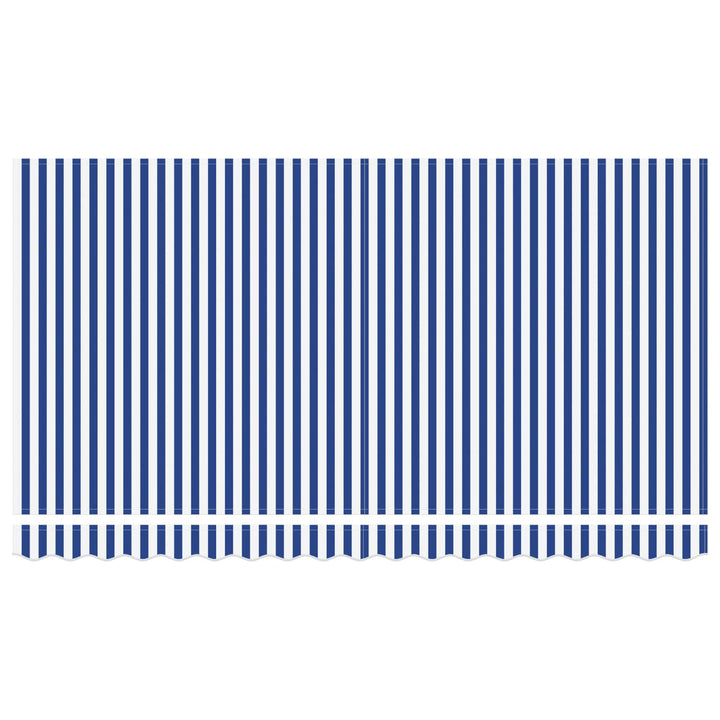 Udtrækkelig markise Blå og Hvid 400 x 200 cm