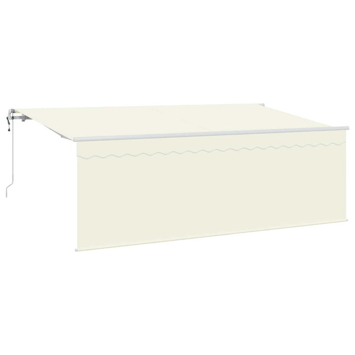 Utrækkelig Markise Creme 400 x 200 cm Polyester og Aluminium