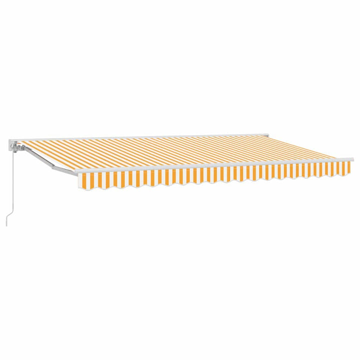 Markiseramme Gul og Hvid 400 x 200 cm
