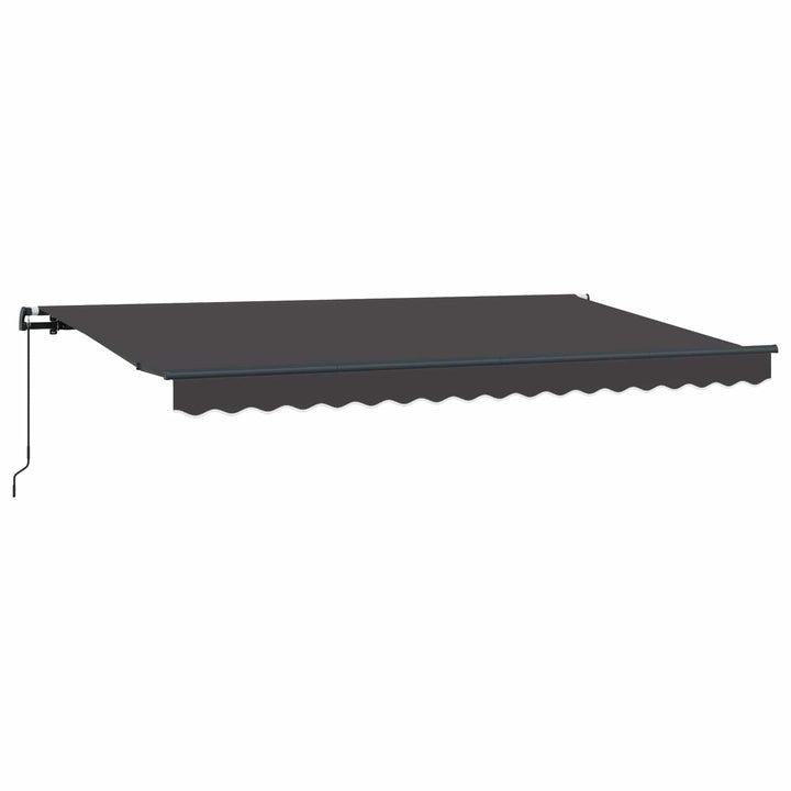 Utrækkelig Markise Antracit 400 x 200 cm Stof