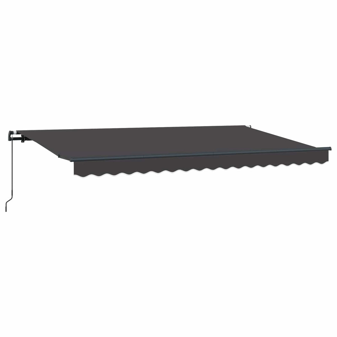Utrækkelig Markise Antracit 400 x 200 cm Stof