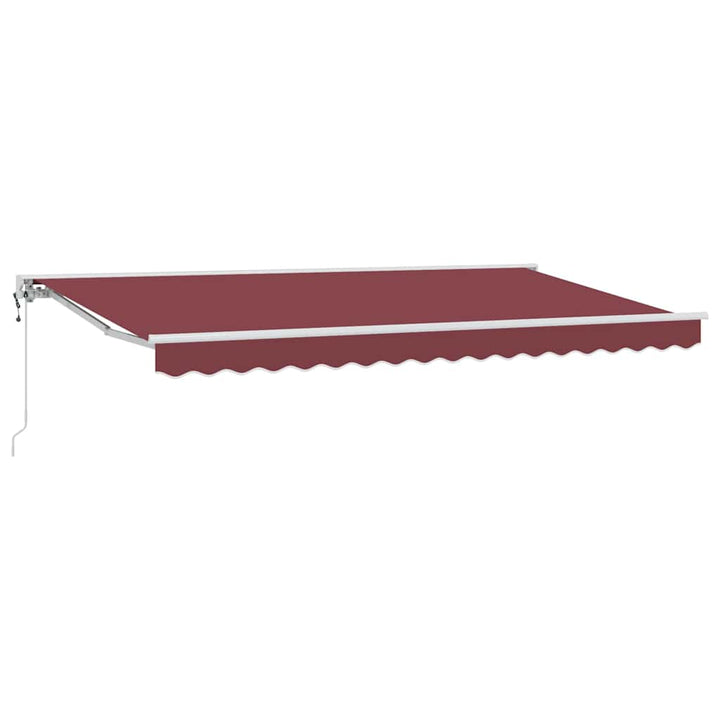 Markiseramme Bordeaux 400 x 200 cm Polyester med PU belægning