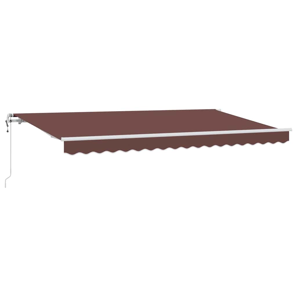 Utrækkelig Markise Brun 400 x 200 cm Stof