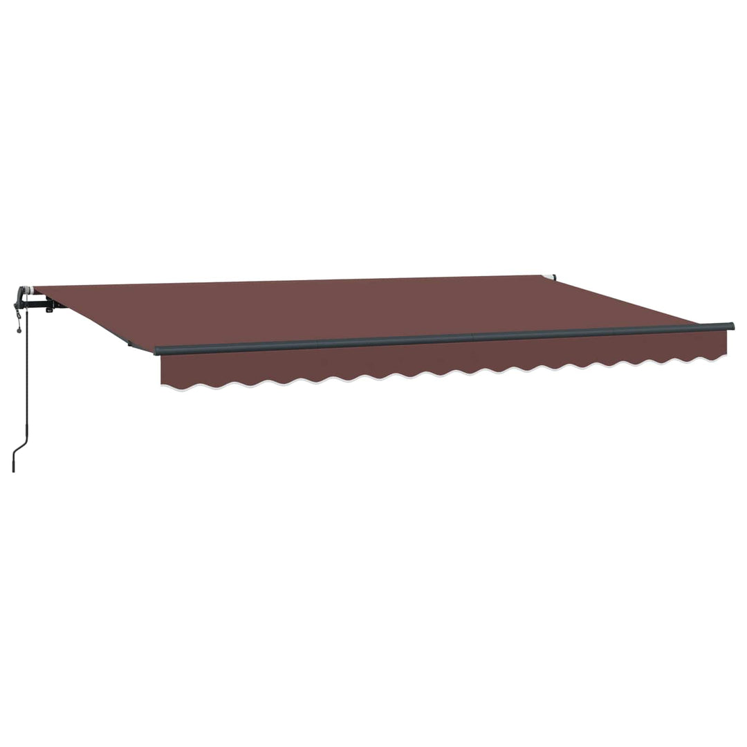 Utrækkelig Markise Brun 400 x 200 cm Stof
