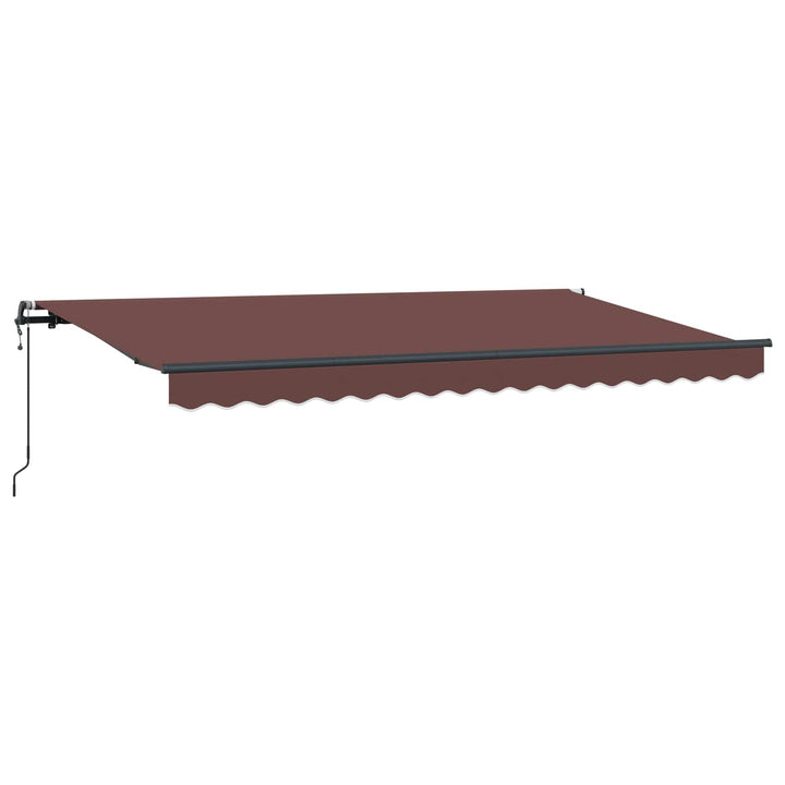 Utrækkelig Markise Brun 400 x 200 cm Stof