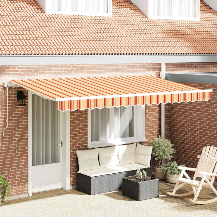 Udtrækkelig markise Gul 400 x 200 cm Stof