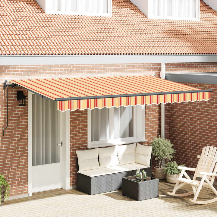 Udtrækkelig markise Gul 400 x 200 cm Stof