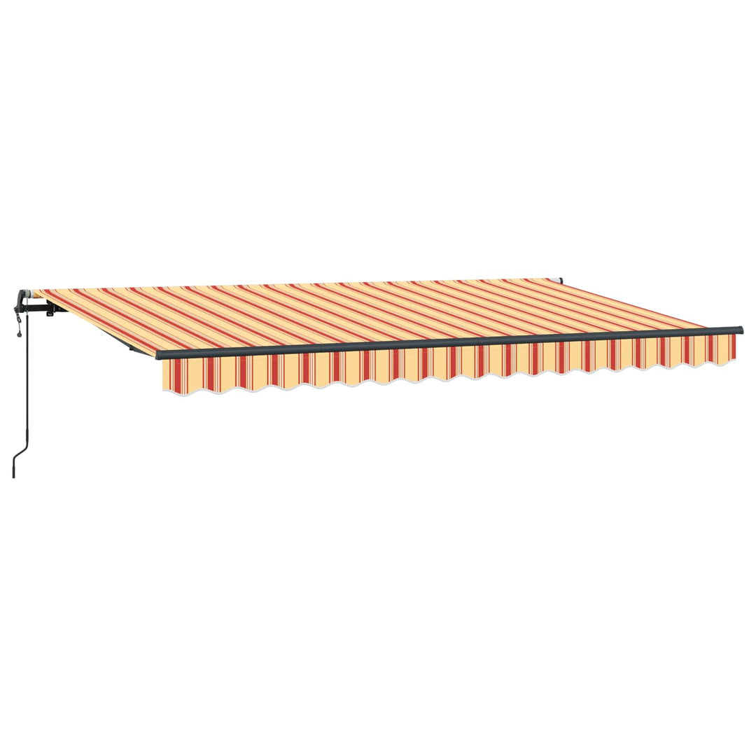 Udtrækkelig markise Gul 400 x 200 cm Stof