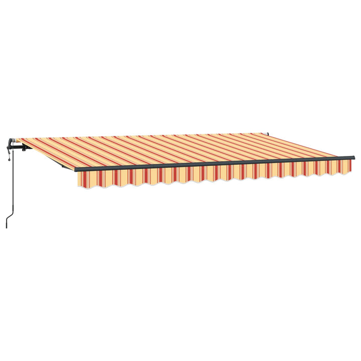 Udtrækkelig markise Gul 400 x 200 cm Stof