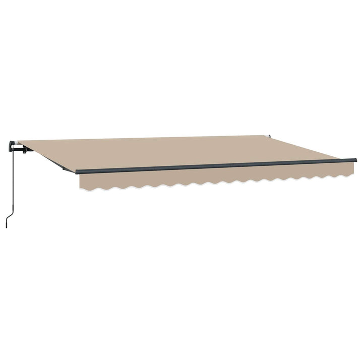 Utrækkelig Markise Beige 400 x 200 cm Stof