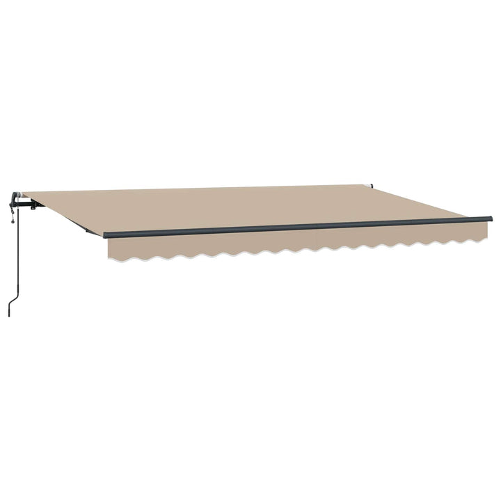 Utrækkelig Markise Beige 400 x 200 cm Stof