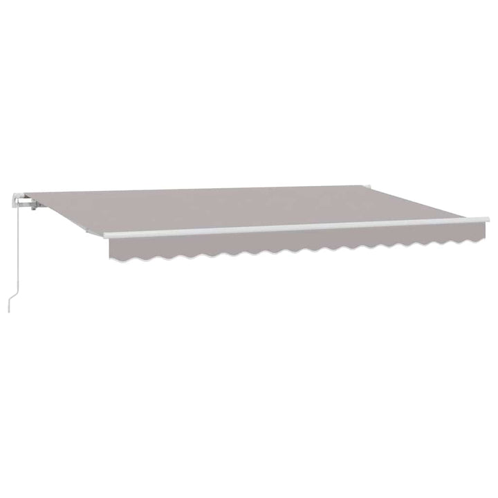 Utrækkelig Markise Lysegrå 400 x 200 cm Stof