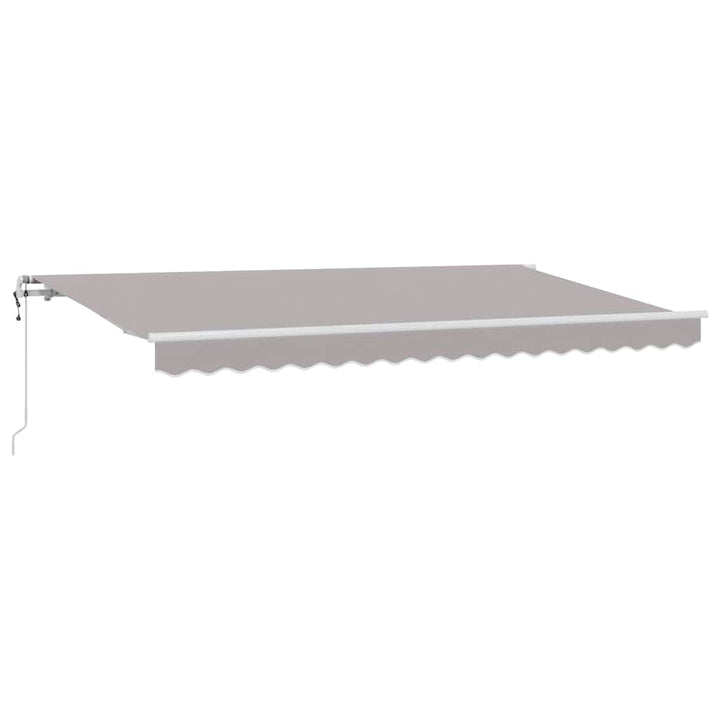 Utrækkelig Markise Lysegrå 400 x 200 cm Stof