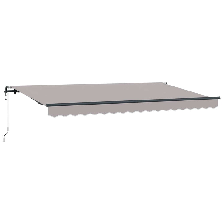 Utrækkelig Markise Lysegrå 400 x 200 cm Stof