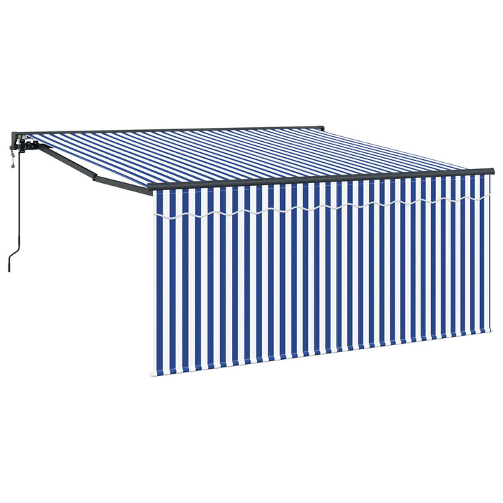 Utrækkelig Markise Blå og Hvid 300 x 250 cm
