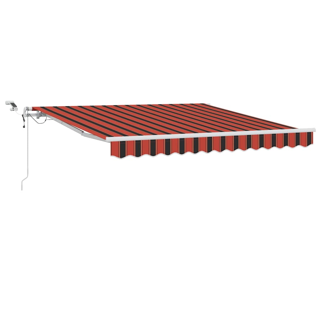 Markiseduge Orange og Brun 300 x 250 cm Polyester