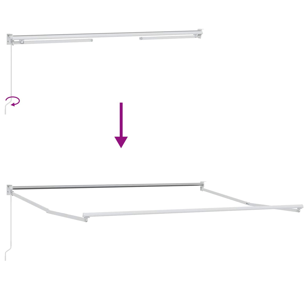 Udtrækkelig markise Orange og Brun 300 x 250 cm