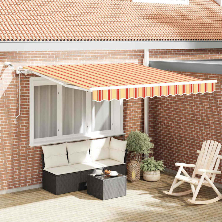 Markiseduge Gul og orange 300 x 250 cm Polyester