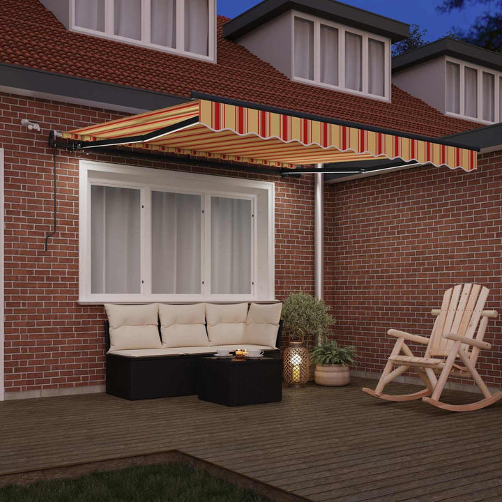 Markiseduge Gul og orange 300 x 250 cm Polyester