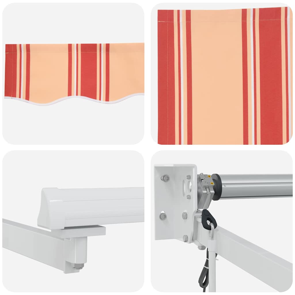 Markise Gul og orange 300 x 250 cm Polyester og metal