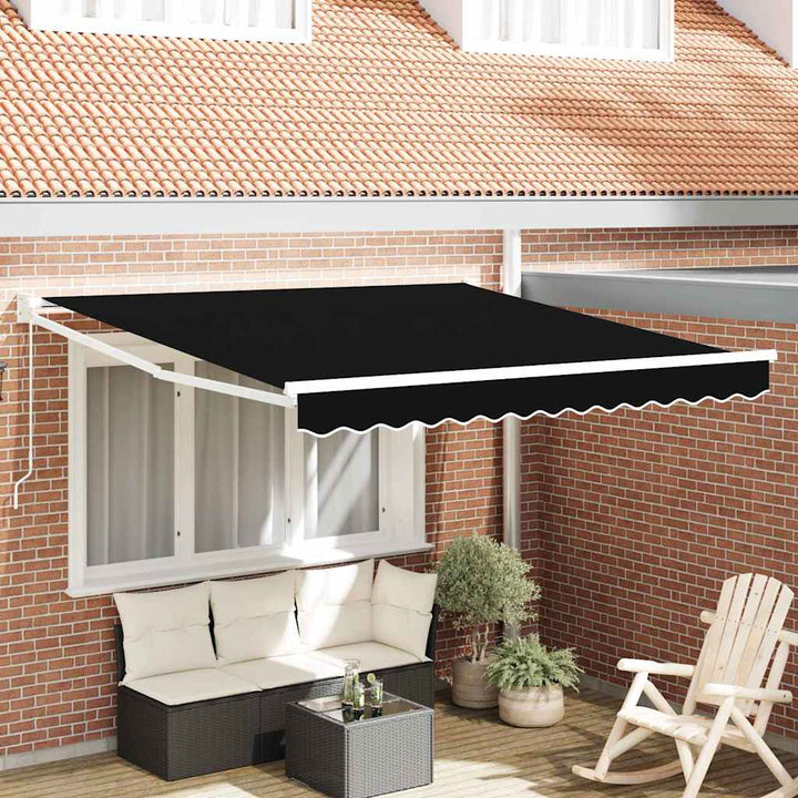 Udtrækkelig markise Sort 300 x 250 x 165 cm