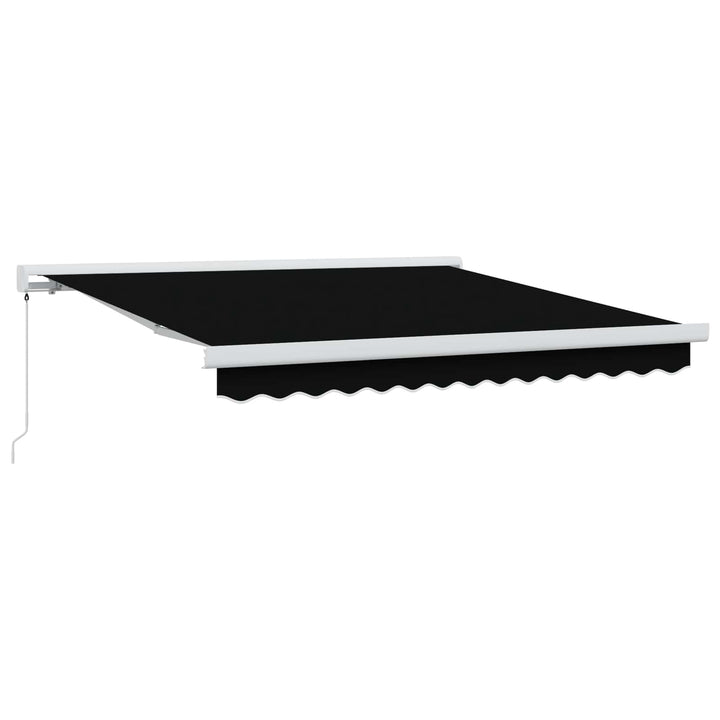 Udtrækkelig markise Sort 300 x 250 cm Canvas og Aluminium