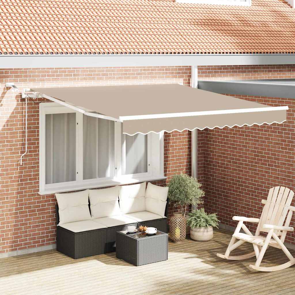 Markiseduge Beige 300 x 250 cm Polyester