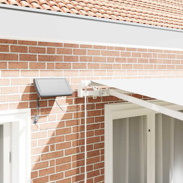 Udtrækkelig markise Hvid 300 x 250 cm Stof og aluminium