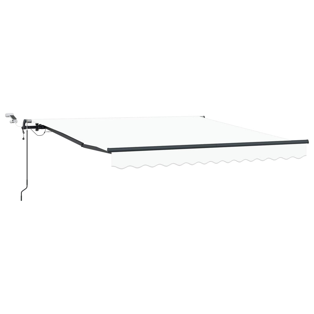 Udtrækkelig markise Hvid 300 x 250 cm Polyester