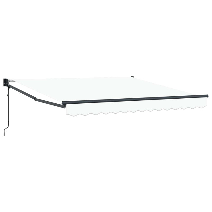 Udtrækkelig markise Hvid 300 x 250 x 165 cm Polyester og metal