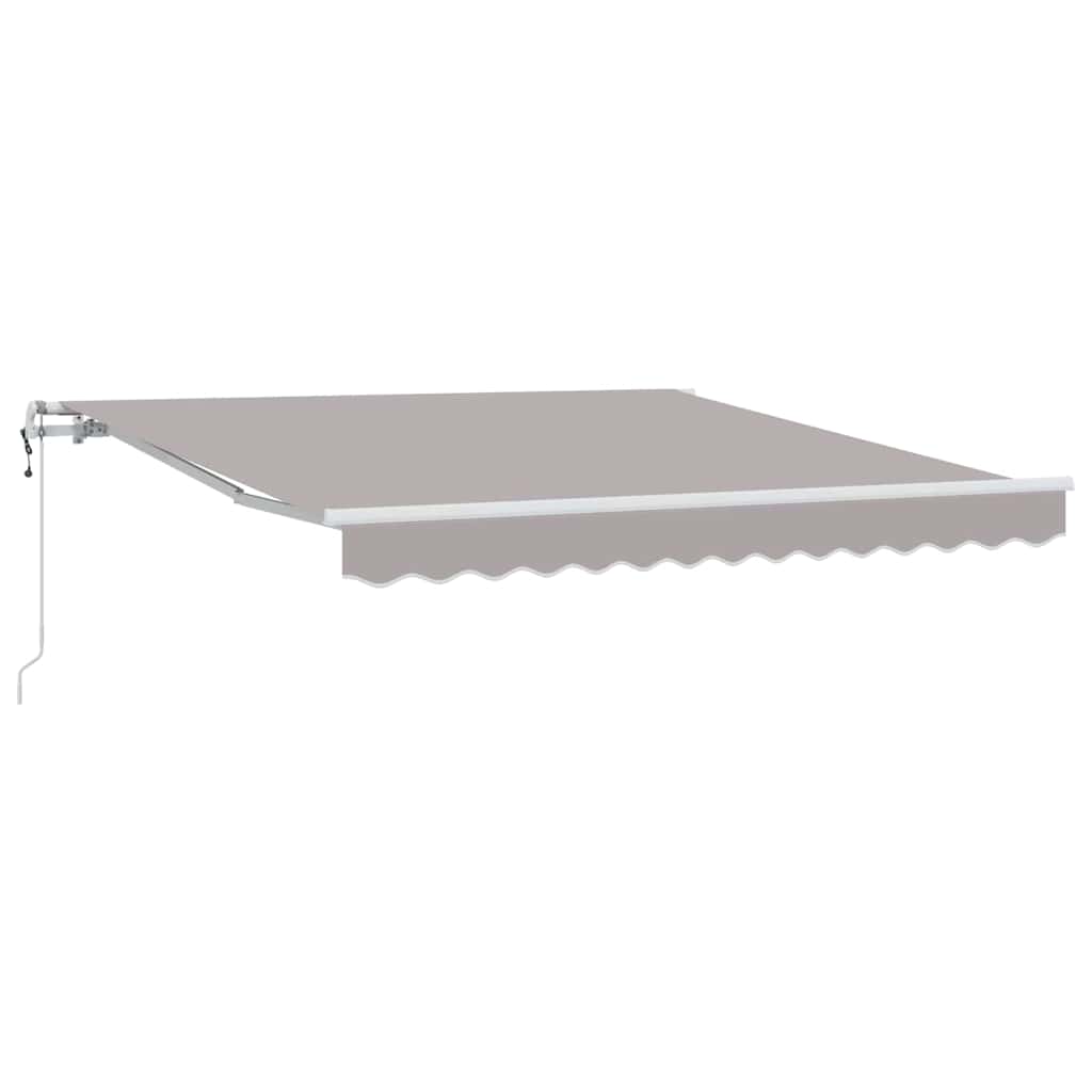 Udtrækkelig markise Lysegrå 300 x 250 cm Stof og aluminium