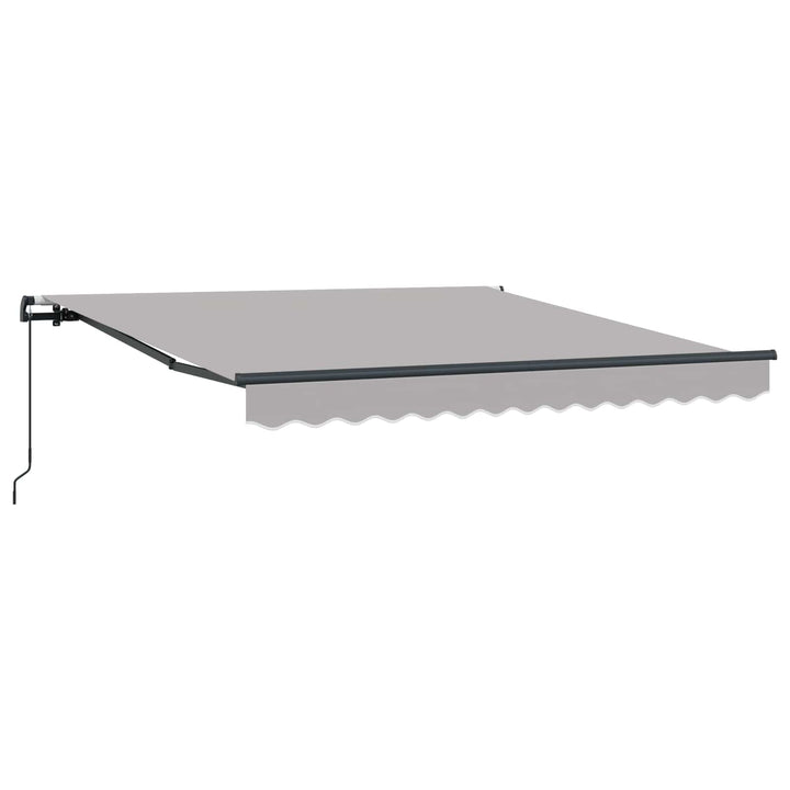 Udtrækkelig markise Lysegrå 300 x 250 cm Polyester og Aluminium